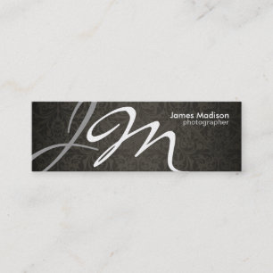 Elegant Photography Damask Business Card