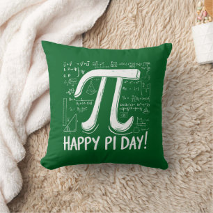 Elegant Pi Throw Pillow – Cosy & Fun Math Lover