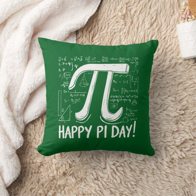 Elegant Pi Throw Pillow – Cosy & Fun Math Lover (Blanket)