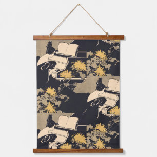 Elegant Piano Player Hanging Tapestry