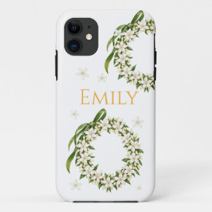 Elegant Pikake Lei iPhone Case