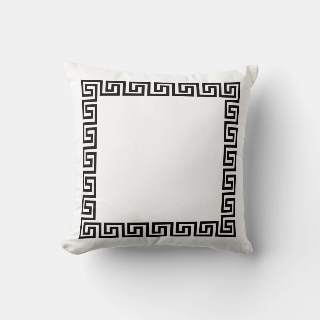 Elegant Pillow with Greek key (Front)