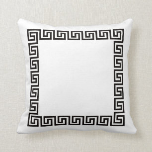Elegant Pillow with Greek key