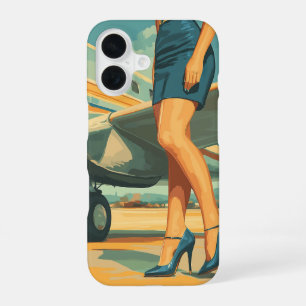 Elegant Pilot by the Jet iPhone 16 Case