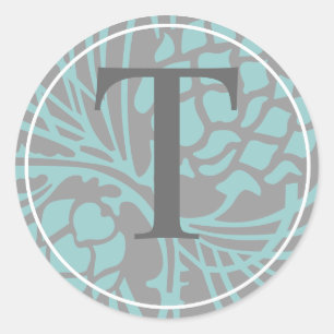 Elegant Pine Monogram Sticker