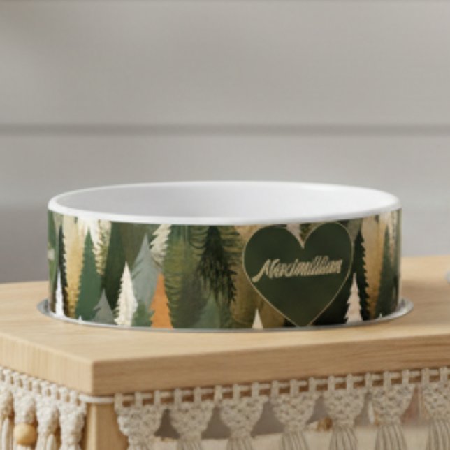 Elegant Pine Tree Pattern | Rustic Forest Bowl (Creator Uploaded)