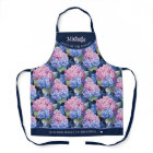 Elegant pink and blue hydrangea pattern