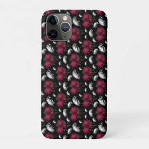 Elegant Pink and White Floral Pattern iPhone 11 Pro Case