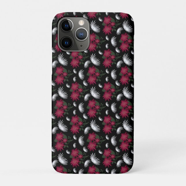 Elegant Pink and White Floral Pattern  Case-Mate iPhone Case (Back)