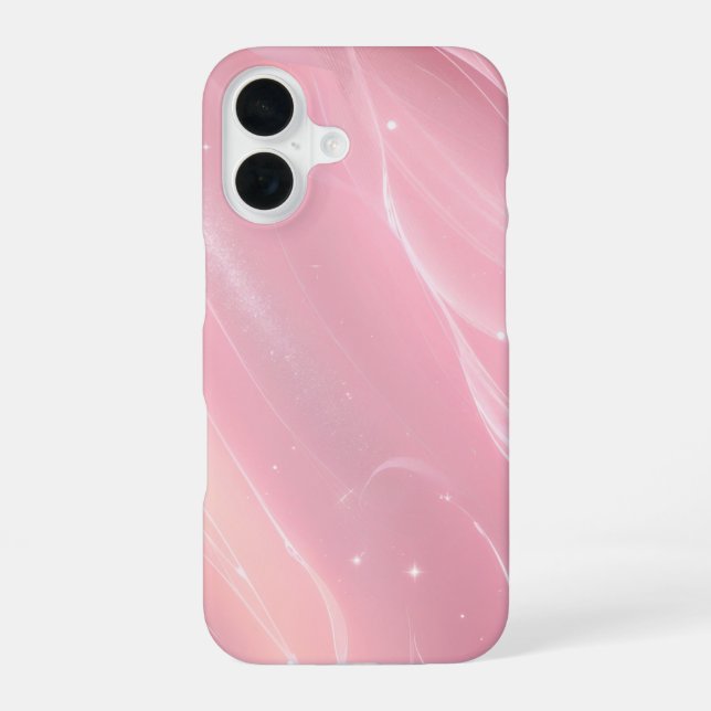 Elegant Pink Aurora Phone Case (Back)
