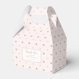 Elegant Pink Baby Shower Favour Box