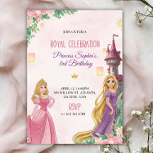 Elegant Pink birthday invitation