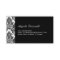 Elegant Pink & Black Damask Business Cards