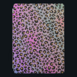Elegant Pink Blue Gold Glitter Black Leopard Print iPad Pro Cover<br><div class="desc">A Stylish Black and faux Gold Glitter Leopard Print faux pink and blue glitter gradient chic photo enhances an elegant touch to special celebration events or glam feminine home decor, featuring black, gold, brown, black and pink, purple, classic blue, mint, green and white colours shining gradient, leopard, cheetah cat animal...</div>
