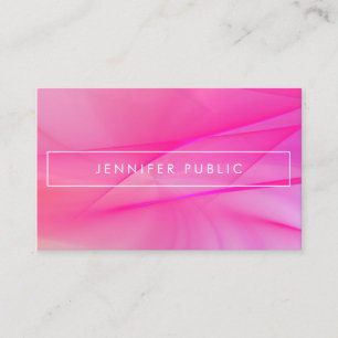 Elegant Pink Blue Purple Elegant Trendy Colors Business Card