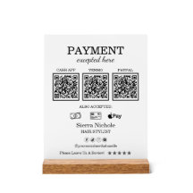 Elegant Pink Blush QR Code Payment