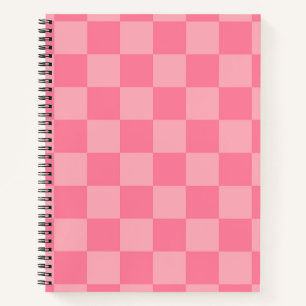 Elegant Pink Chequerboard Notebook