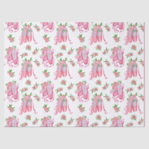 Elegant Pink Cherry Blossom Pattern   Watercolor  Tissue Paper