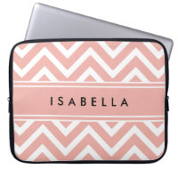 Elegant Pink Chevron Pattern Girly Faux Rose Gold