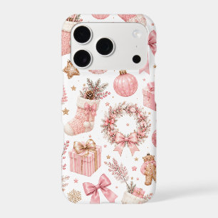 Elegant Pink Christmas Pattern