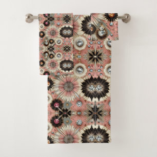 Elegant Pink Diamond Mid Century Modern Towel Set