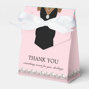 Elegant Pink Ethnic Tiffany Princess Baby Shower Favour Box