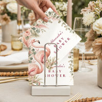 Elegant Pink Flamingo Safari Baby Shower