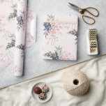 Elegant Pink Floral 70th Birthday Custom Wrapping Paper<br><div class="desc">Cute modern pink indigo blue watercolor floral custom wrapping paper for your party guests or treat yourself. Featuring beautiful botanical watercolor bloom. Simply personalise with your details of the birthday girl by clicking the customise it button to further re-arrange and format the style and placement of the text. TIP: Add...</div>