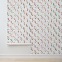 Elegant Pink Floral Bloom Pattern Watercolor