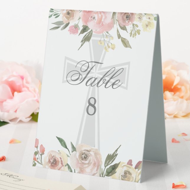 Elegant Pink Floral Confirmation Party Custom (In SItu (Wedding))