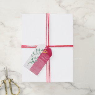 Elegant Pink floral Gift Tags 