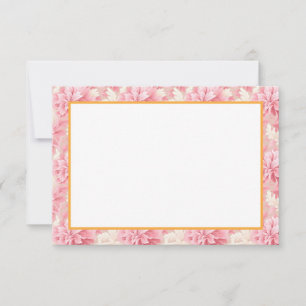 Elegant Pink Floral I Girly Gift for Her Not Card