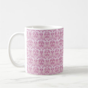 Elegant Pink Floral Pattern Coffee Mug