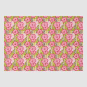 Elegant pink floral pattern Wedding tissue paper