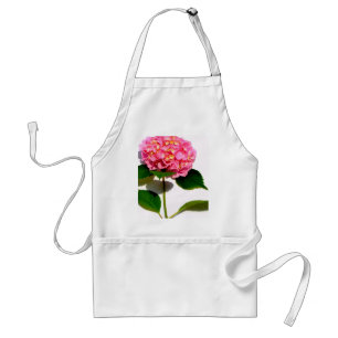 Elegant pink floral pink hydrangea  standard apron