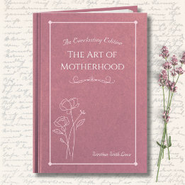 Elegant Pink Floral Storybook Mother’s Day Photo Card