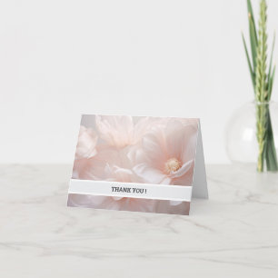 Elegant Pink Floral Thank You Card – Customisable