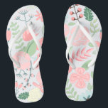 Elegant Pink Floral Thongs<br><div class="desc">Delicate and sweet floral illustration perfect for spring,  summer,  as well as for bride,  bridesmaids,  mother of the bride,  mother of the groom,  maid of honour,  flower girl gifts,  and more!</div>