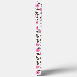 Elegant Pink Floral Vine Pattern iPhone Case