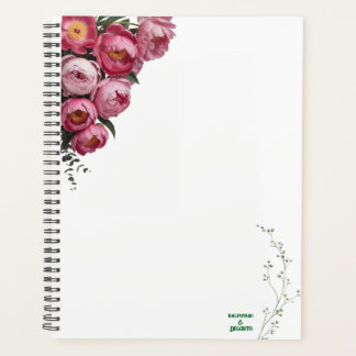 Elegant Pink Floral Wedding Welcome Sign Planner