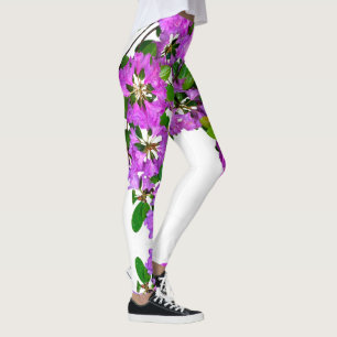 Elegant pink florals pink azaleas pink flowers leggings