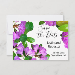 Elegant pink florals pink azaleas pink flowers save the date