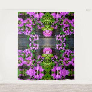 Elegant pink florals pink azaleas pink flowers tapestry