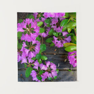 Elegant pink florals pink azaleas pink flowers tapestry