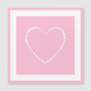 Elegant Pink Flower, Framed Valentine's Card