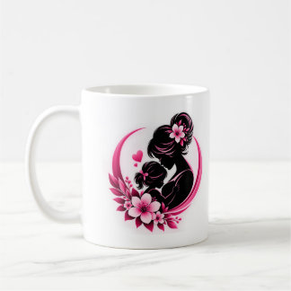 Elegant Pink Flowers Motherhood Love Women  Coffee Mug