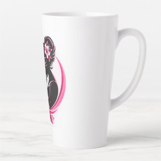 Elegant Pink Flowers Motherhood Love Women  Latte Mug
