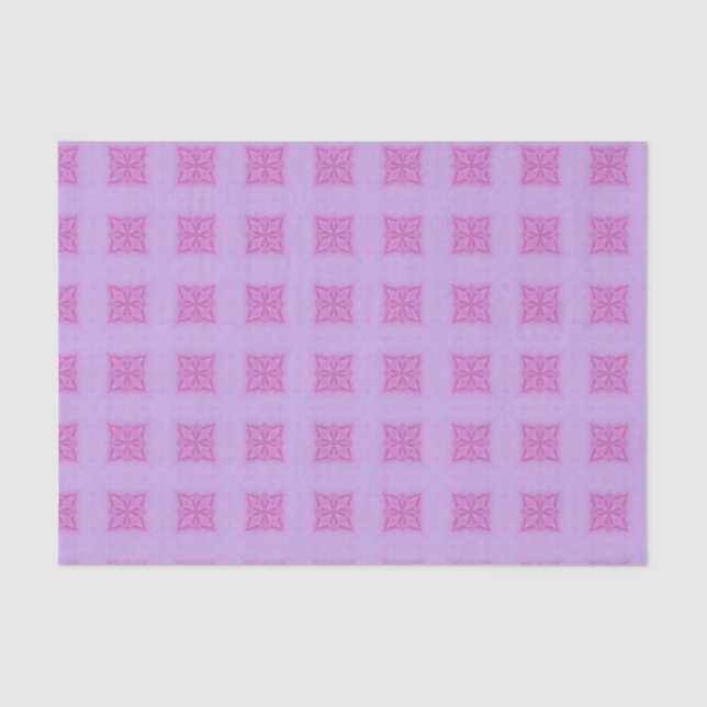 Elegant Pink Geometric Pattern Girly Minimalist Tissue Paper (Front)