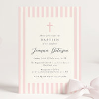 Elegant Pink Girl Baptism
