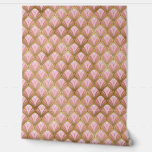 Elegant Pink Gold Art Deco Vintage Pattern Wallpaper<br><div class="desc">Elegant Pink Gold Art Deco Vintage Pattern Wallpaper features a chic elegant art deco pattern in pink and gold. Perfect for home decor,  office decor,  event decor and party decor. Created by Evco Studio www.zazzle.com/store/evcostudio</div>